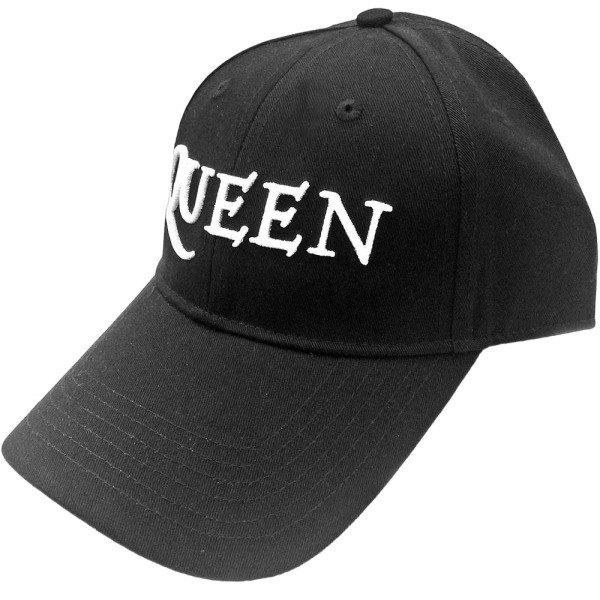 Queen Unisex Adult Logo Baseball Cap One Size Svart/Vit Black/White One Size