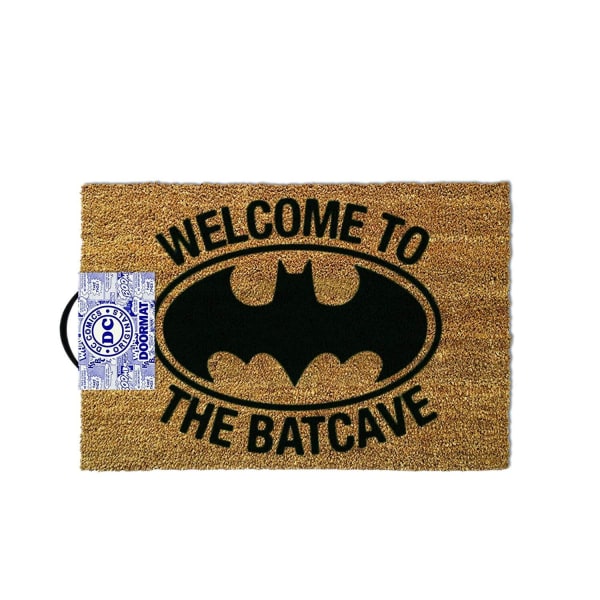 Batman Batcave Dörrmatta En Storlek Brun Brown One Size
