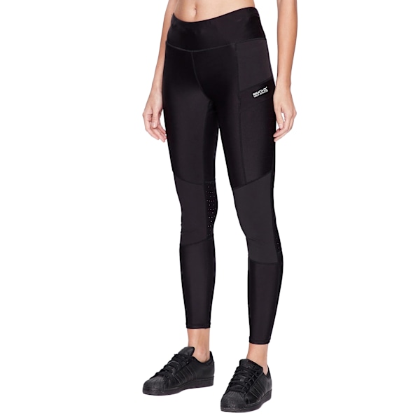 Regatta Dam/Dam Gravale Tech Leggings 10 UK R Svart Black 10 UK R