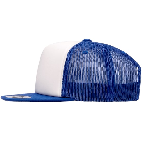 Flexfit By Yupoong Foam Trucker Cap Med Vit Front En Storlek R Royal/White/Royal One Size