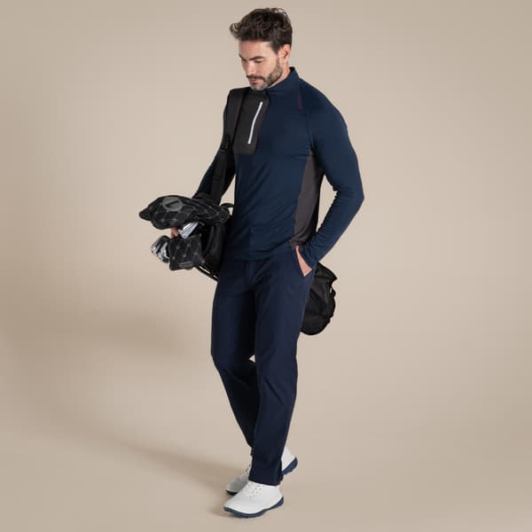 Craghoppers Herr Goswick Nosilife Golftröja S Blå Marin Blue Navy S