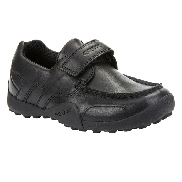 Geox Pojkar Snake Loafer Lackläder Mockasin Skolskor 1 U Black 1 UK