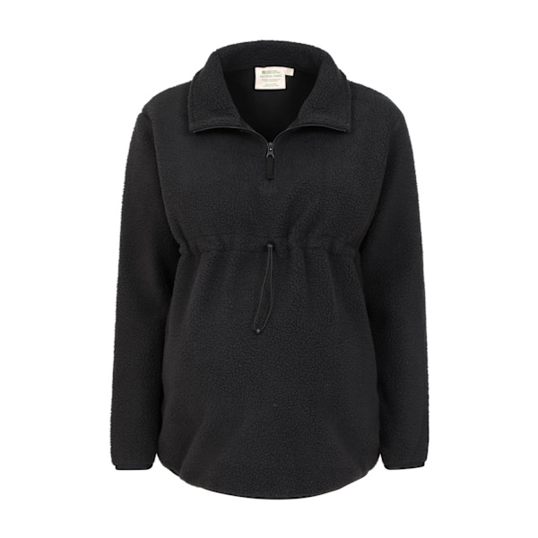 Mountain Warehouse Womens/Ladies Cosy Sherpa Half Zip Maternity Black 20 UK