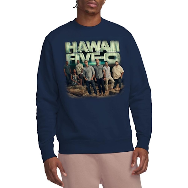 Hawaii Five-0 Unisex Vuxen Cast Sweatshirt M Marinblå Navy M