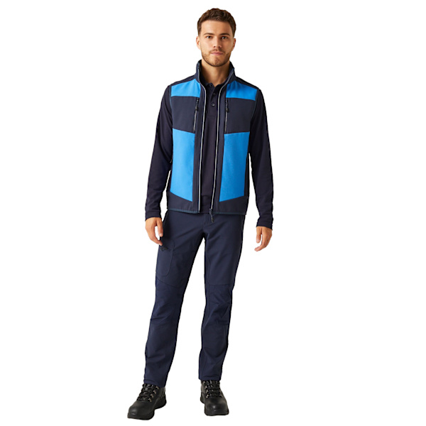 Regatta Professional Herr Colour Block Softshell Kroppsvärmare M Strong Blue/Navy M