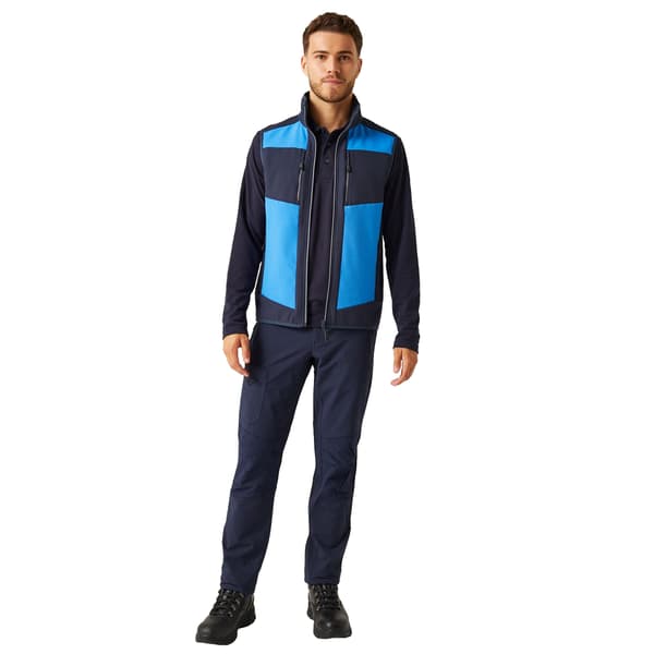 Regatta Professional Herr Colour Block Softshell Kroppsvärmare S Strong Blue/Navy S