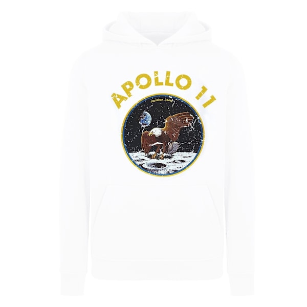 NASA Boys Classic Apollo 11 Hoodie 7-8 år Vit White 7-8 Years