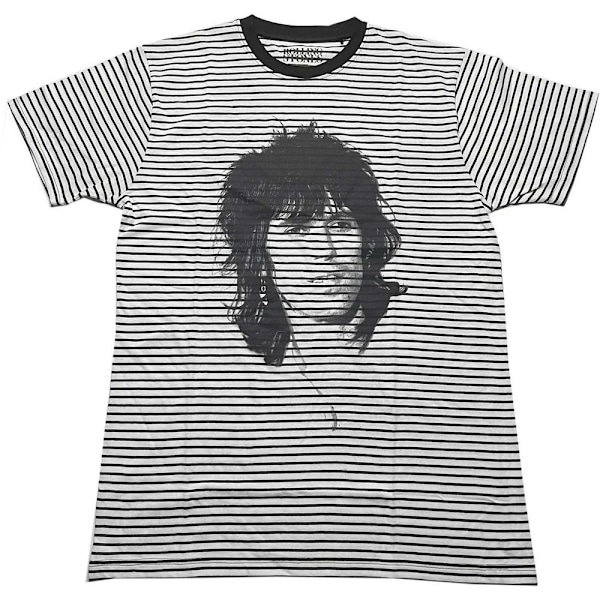 The Rolling Stones Unisex Adult Keith Striped T-Shirt M Svart/Vit Black/White M