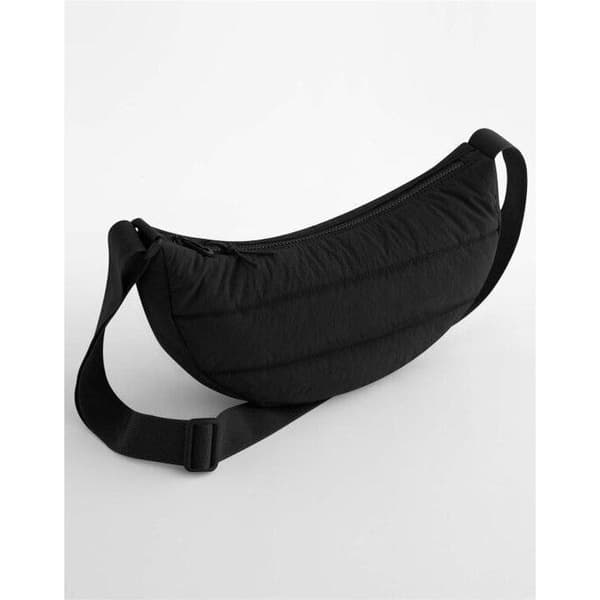 Bagbase Quiltad axelremsväska i återvunnen polyester One Size Svart Black One Size
