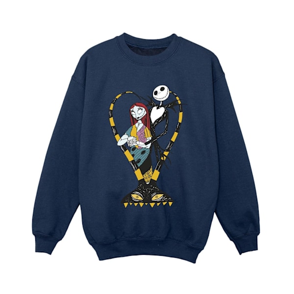 The Nightmare Before Christmas Boys Heart Jack Sweatshirt 7-8 år Navy Blue 7-8 Years