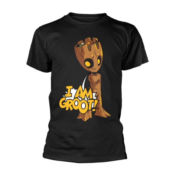Guardians Of The Galaxy 2 Unisex vuxen Baby Groot T-shirt L Bla Black L