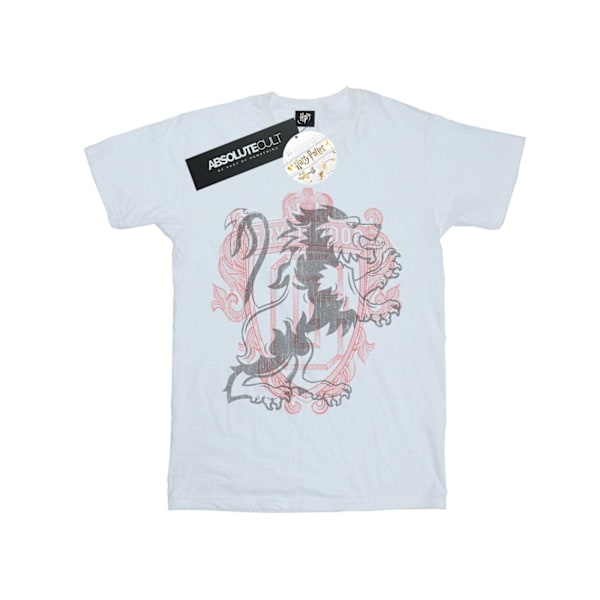 Harry Potter T-shirt för män Gryffindor Lion Crest XL Vit White XL