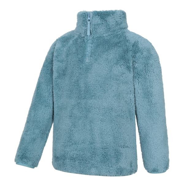 Mountain Warehouse Barn/Barn Teddy Half Zip Fleecetröja 2-3 Teal 2-3 Years