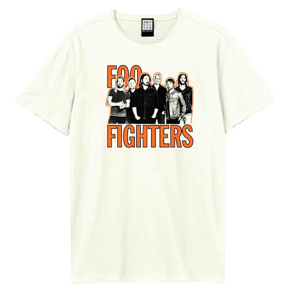 Amplified Unisex Adult Band Shot Foo Fighters T-Shirt XXL Vit White XXL