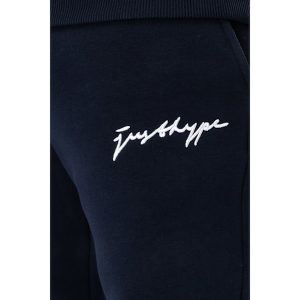 Hype Mens Scribble Logo Joggingbyxor S Marinblå Navy S