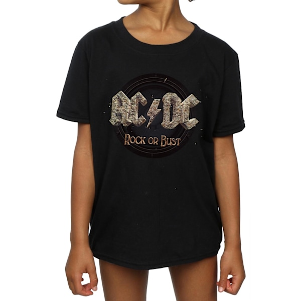 AC/DC Girls Rock Or Bust Bomull T-shirt 12-13 år Svart Black 12-13 Years