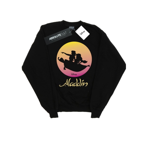 Disney Womens/Ladies Aladdin Flying Sunset Sweatshirt XXL Svart Black XXL