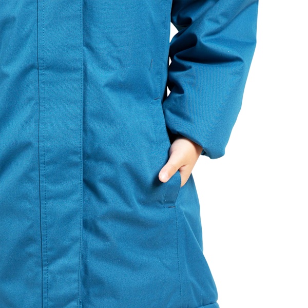 Trespass Fame Vattentät Parka Jacka för Flickor 9-10 År Cosmic Blue 9-10 Years