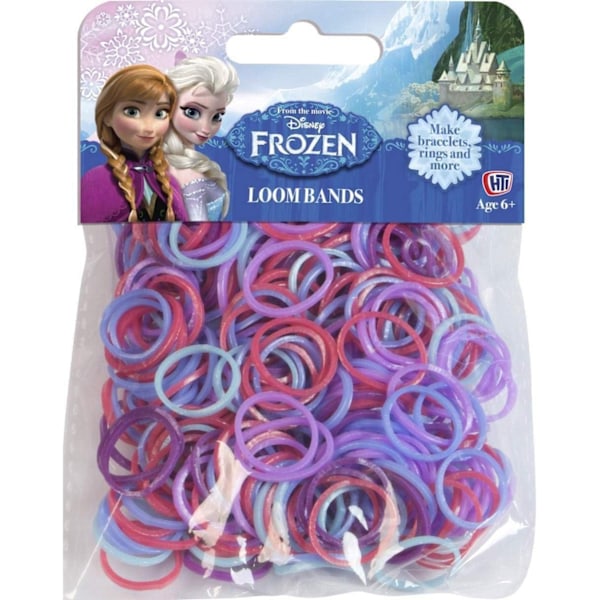 Frozen Gummiband Set (200-pack) En Storlek Blå/Lila/Röd Blue/Purple/Red One Size