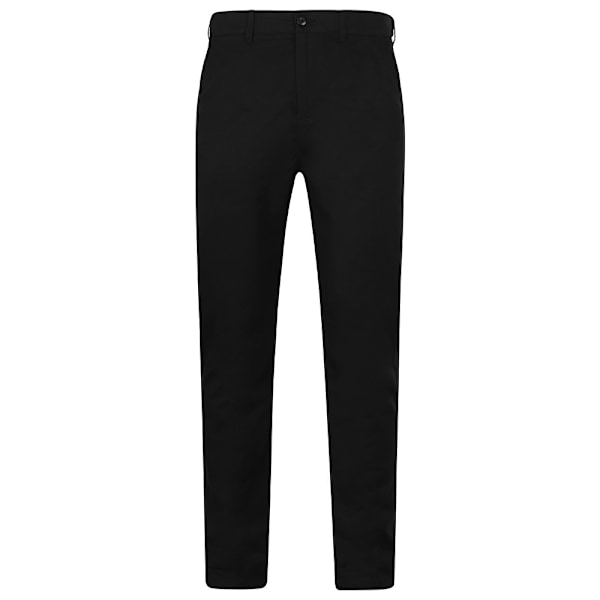 Henbury herr Stretch Flex midjebandsbyxor 40R svart Black 40R