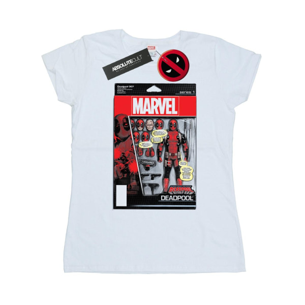 Marvel Dam/Ladies Deadpool Actionfigur bomull T-shirt M Wh White M