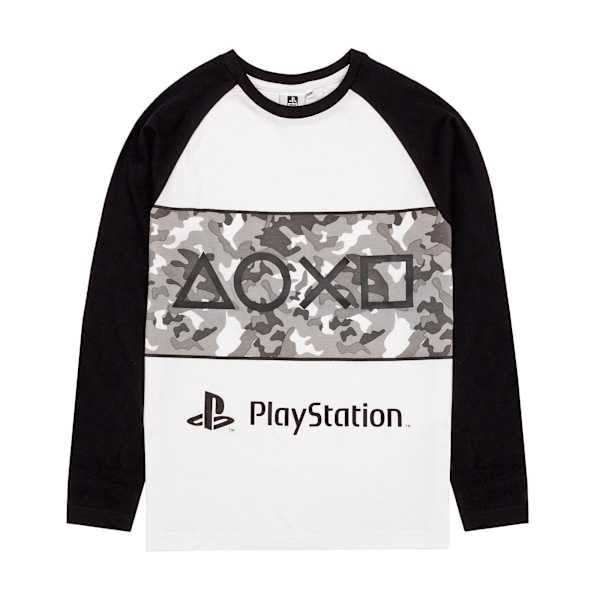 Playstation Pojkar Gaming Camo Pyjamas Set 7-8 År Svart/Grå/Vit Black/Grey/White 7-8 Years