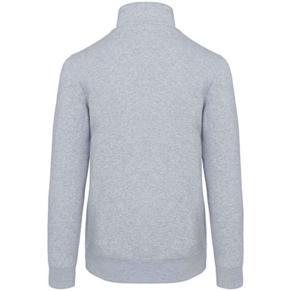 Kariban Herr Zip Neck Sweatshirt L Oxford Grå Oxford Grey L