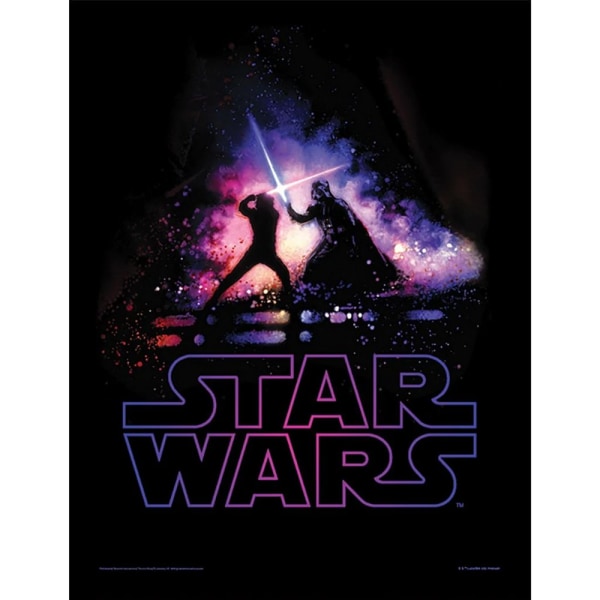 Star Wars Battle Paper Print 40cm x 30cm Flerfärgad Multicoloured 40cm x 30cm