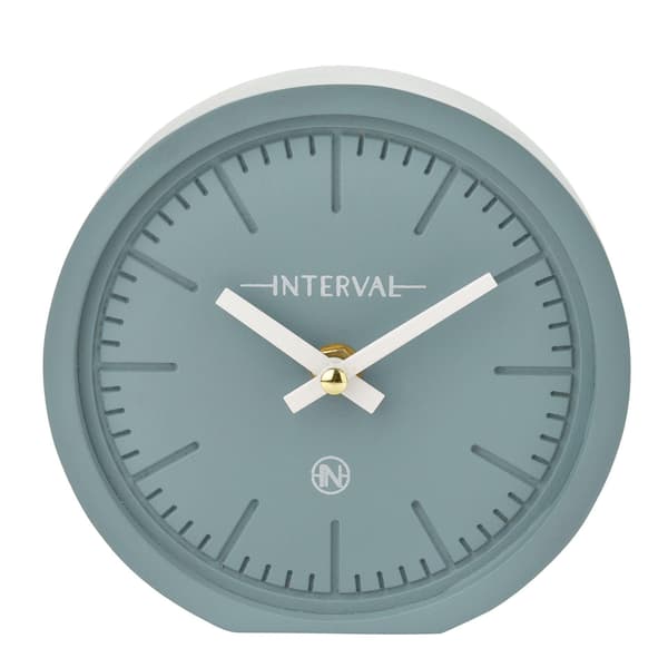 Interval Minimalistisk Bordsklocka 15cm - Teal One Size Teal Teal One Size