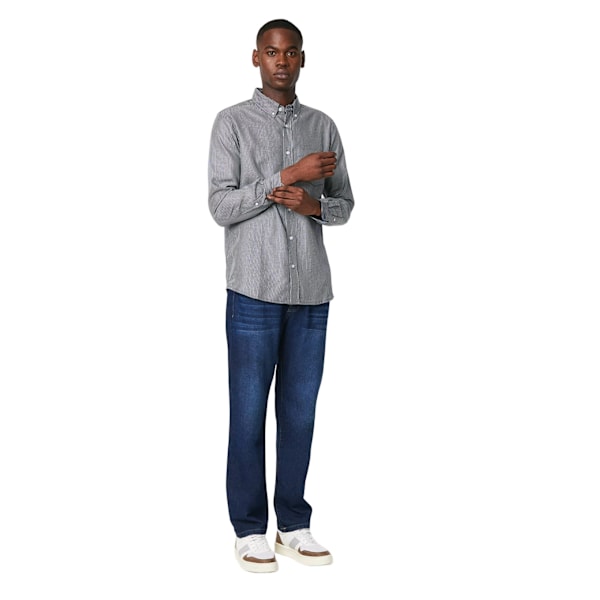 Maine Classic Stripe Långärmad Skjorta L Marinblå Navy L