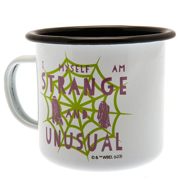 Beetlejuice I Myself Am Strange And Unusual Enamel Mug Set One White/Green/Black One Size