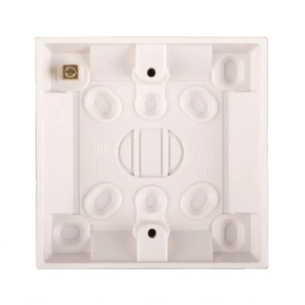 Dencon plastlåda för strömbrytare (pack om 5) One Size Vit White One Size