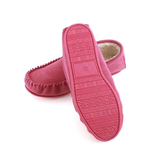 Eastern Counties Leather Dam/Dam Bethany Berber Mocka i mockaskinn Pink 4 UK