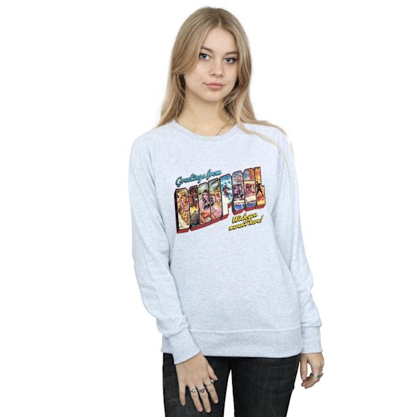 Marvel Womens/Ladies Deadpool Greetings Sweatshirt L Sports Grå Sports Grey L
