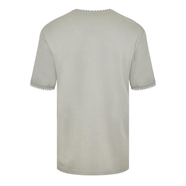 Threadbare Herr Perth Stickad T-shirt M Salvia/Ecru Sage/Ecru M
