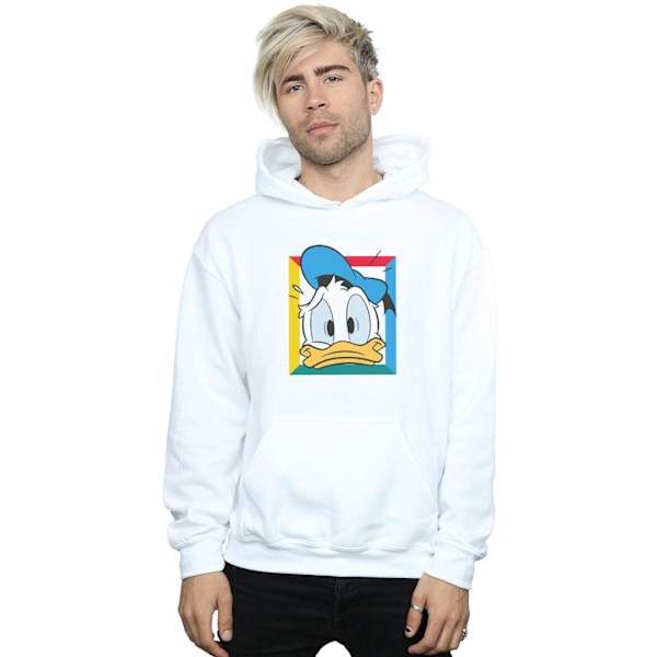 Disney Herr Donald Duck Panicked Hoodie XL Vit White XL