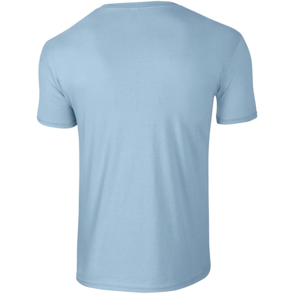 Gildan herr kortärmad mjuk t-shirt 4XL ljusblå Light Blue 4XL
