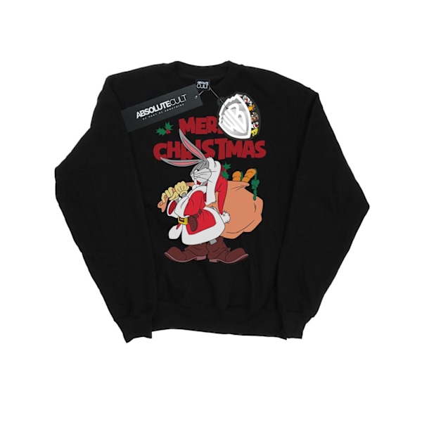 Looney Tunes Herr Santa Bugs Bunny Sweatshirt 3XL Svart Black 3XL