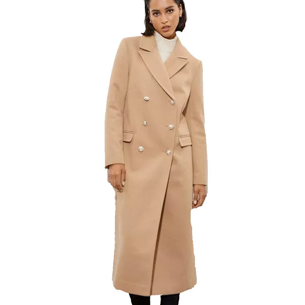 Dorothy Perkins Kvinnors/Damers Lång Militär Knapp Lång Kavaj Camel 8 UK