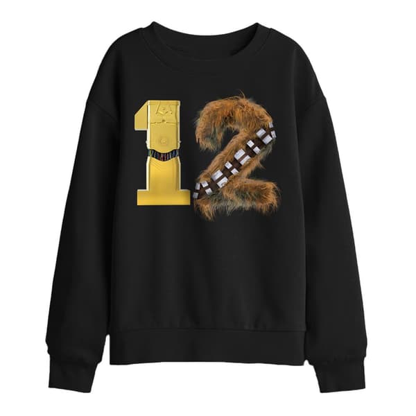 Star Wars Barn C3PO Chewbacca 12 Sweatshirt 5-6 år Black 5-6 Years