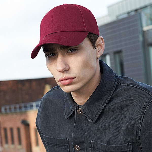 Beechfield Unisex Authentic 6 Panel Baseball Cap One Size Burgu Burgundy One Size