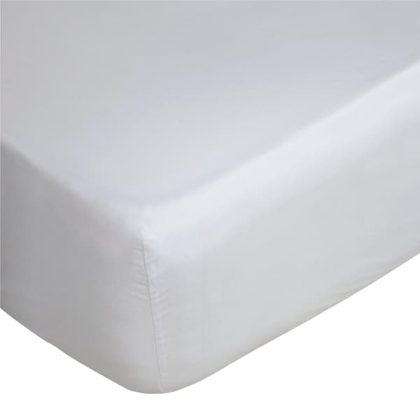 Belledorm 400 trådar egyptisk bomullslakan smal White Narrow Double