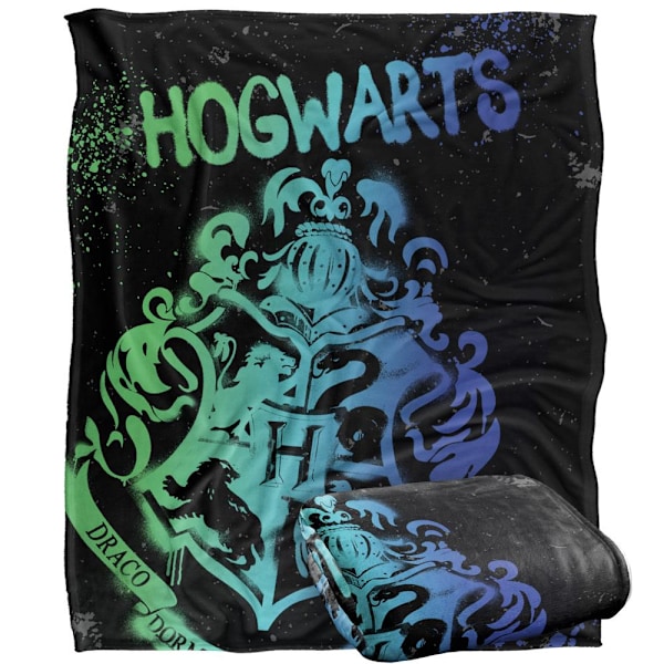 Harry Potter Hogwarts Sprayfärg Filt One Size Flerfärgad Multicoloured One Size