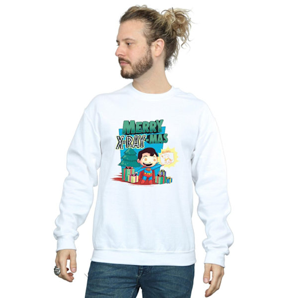 DC Comics Herr Super Friends Merry X-RayMas Sweatshirt S Vit White S