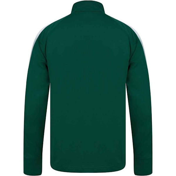 Finden & Hales Barn/Kids Pojkar Stickad Träningsoverdel 7/8 År Bottle Green/White 7/8 Years