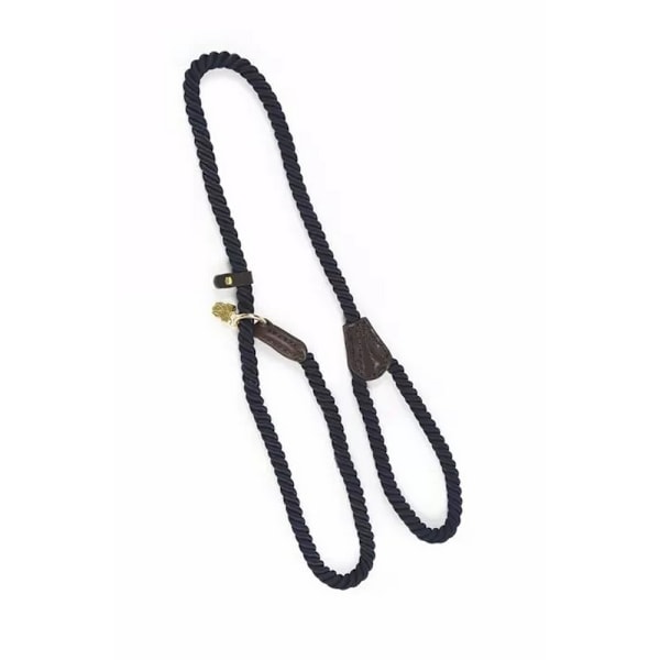 Digby & Fox Rephål Läder Hundhalsband En Storlek Marinblå Navy One Size
