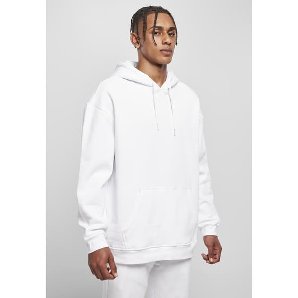 Build Your Brand Herr Basic Oversized Hoodie L Vit White L