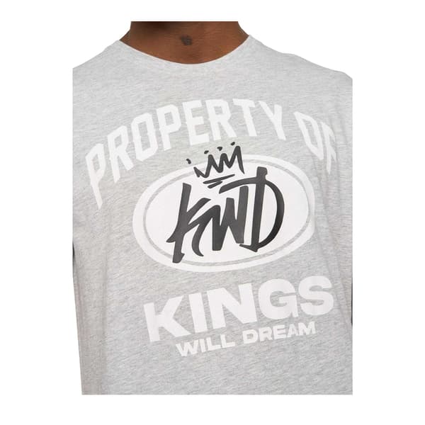 Kings Will Dream Herr Prop Grafiskt Tryck Bomulls T-shirt M Grå Grey M