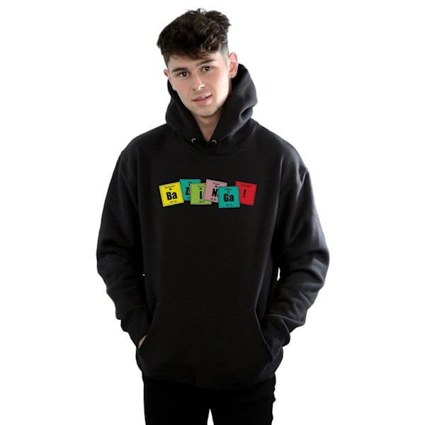 The Big Bang Theory Herr Bazinga Elements Hoodie 4XL Svart Black 4XL