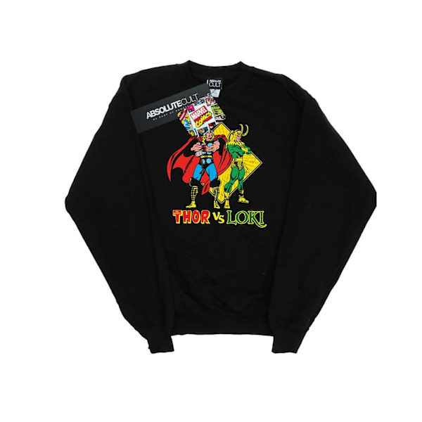 Marvel Girls Thor Vs Loki Sweatshirt 7-8 år Svart Black 7-8 Years